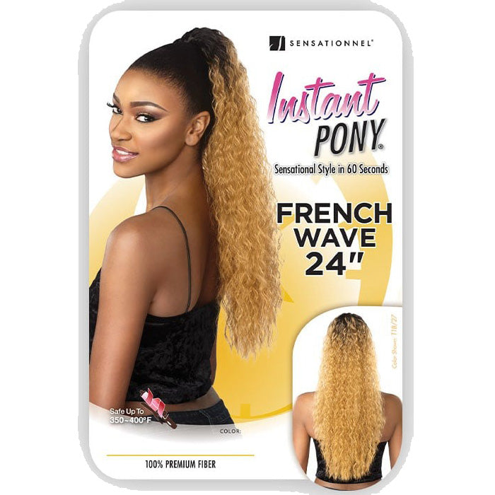Sensationnel Instant Pony Drawstring Ponytail - FRENCH WAVE (18-24 Inch)