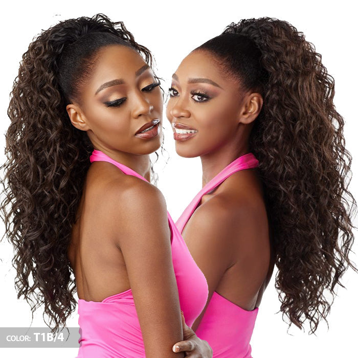 Sensationnel Instant Weave Drawstring Cap Half Wig Updo - IWD 19