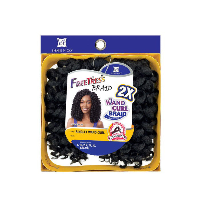 Freetress Wand Curl Crochet Braid - RINGLET WAND CURL 2X