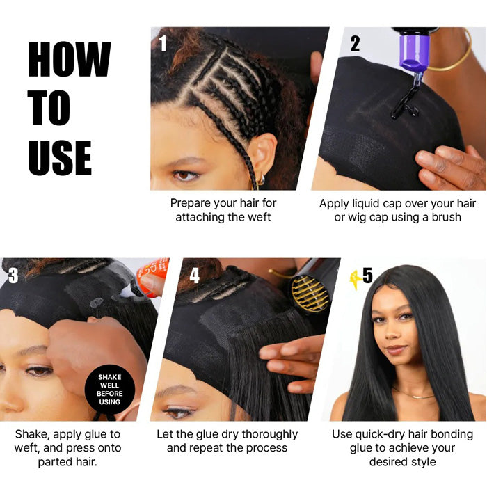 Red by Kiss Quick Dry Weaving Hair Bonding Glue Ultimate Hold (2 Oz / 4 Oz)