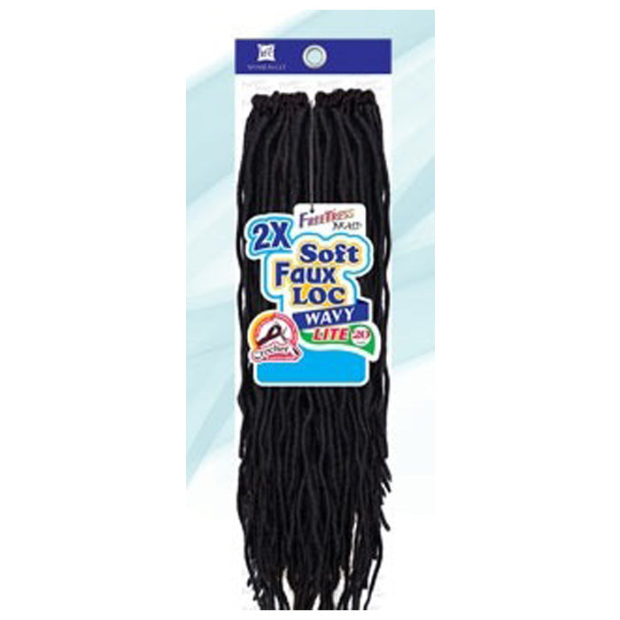 Freetress Pre-Looped Crochet Braids - 2X SOFT WAVY FAUX LOC 12"