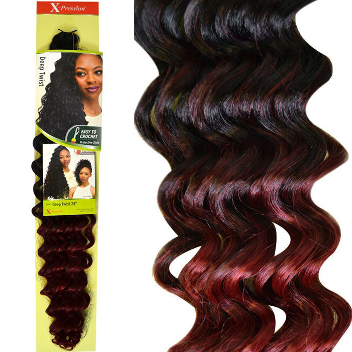 Outre X-Pression Crochet Braid -  DEEP TWIST 24"