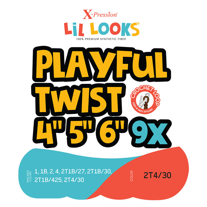 Outre X-Pression Lil Looks Loop Crochet Braids - PLAYFUL TWIST 4"5"6" 9X