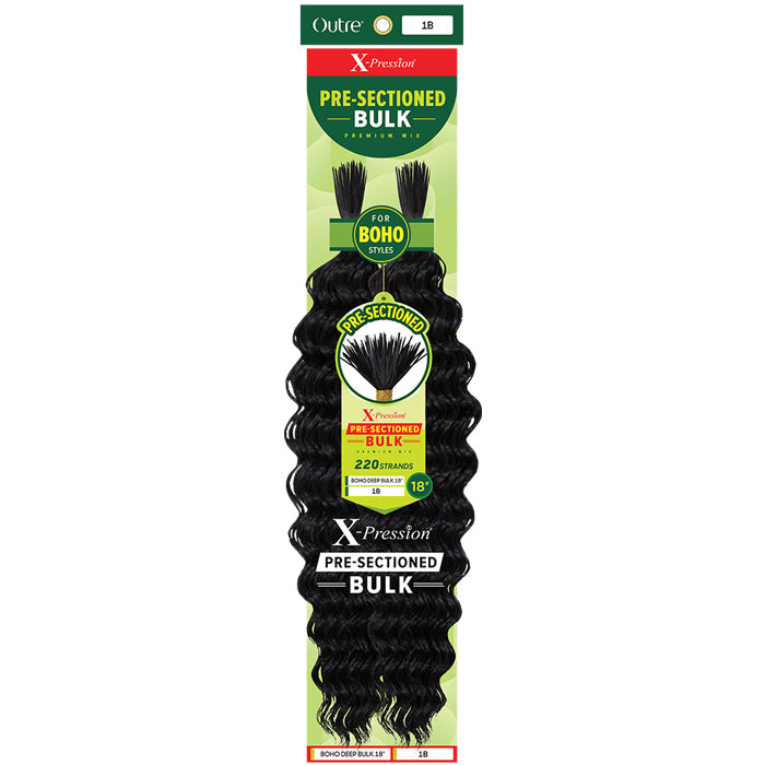 X-Pression Pre-Sectioned Bulk - BOHO DEEP BULK 18" - By Outre