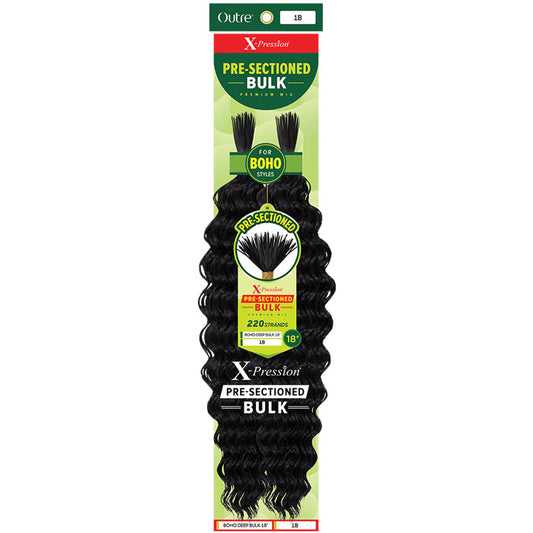 X-Pression Pre-Sectioned Bulk - BOHO DEEP BULK 18" - By Outre