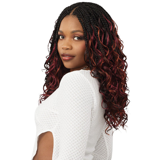 Outre X-Pression Twisted Up Pre-Looped Crochet Braid - BOHO FRENCH DEEP BRAID 14"15"16" 10X