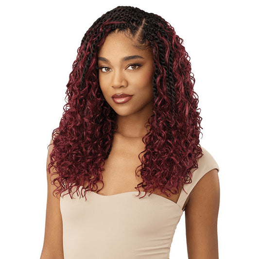 Outre X-Pression Twisted Up Pre-Loop Crochet Braid - BOHO ISLAND TWIST 12" 3X