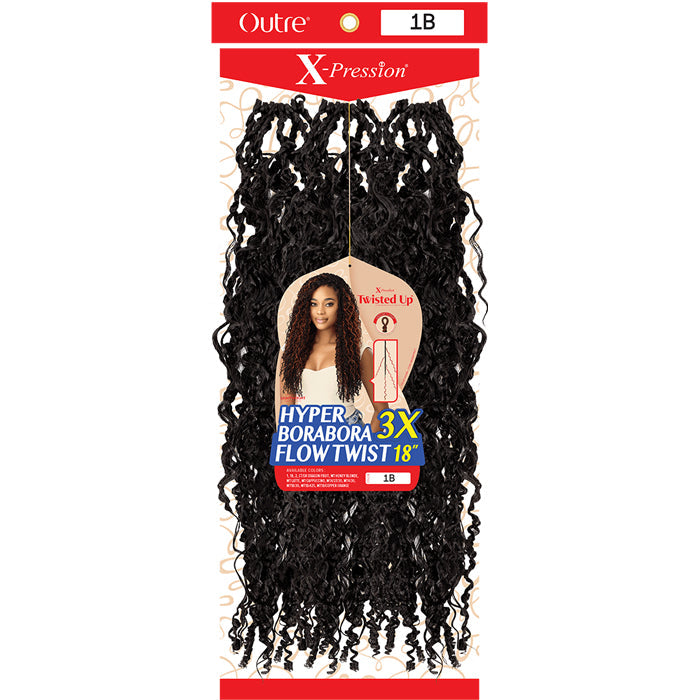 Outre X-Pression Twisted Up Crochet Loop Braid - HYPER BORABORA FLOW TWIST 18" 3X