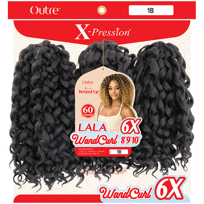 Outre X-Pression Twisted Up Crochet Loop Braid - LALA WAND CURL 8/9/10" 6X