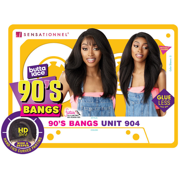 Sensationnel Butta Lace 90's Bangs Glueless HD Lace Front Wig - 90's BANGS UNIT 904