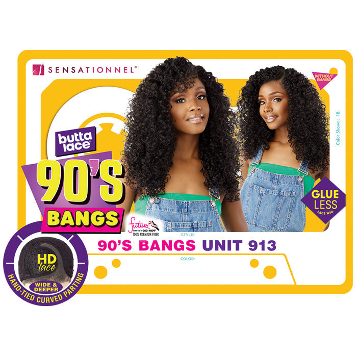 Sensationnel Butta Lace 90's Bangs Glueless HD Lace Front Wig - 90's BANGS UNIT 913