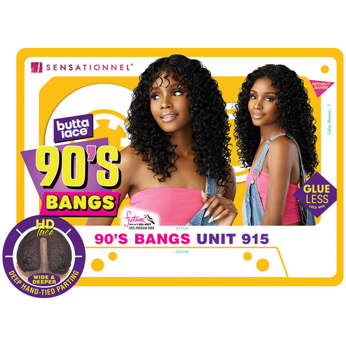 Sensationnel Butta Lace 90's Bangs Glueless HD Lace Front Wig - 90'S BANGS UNIT 915