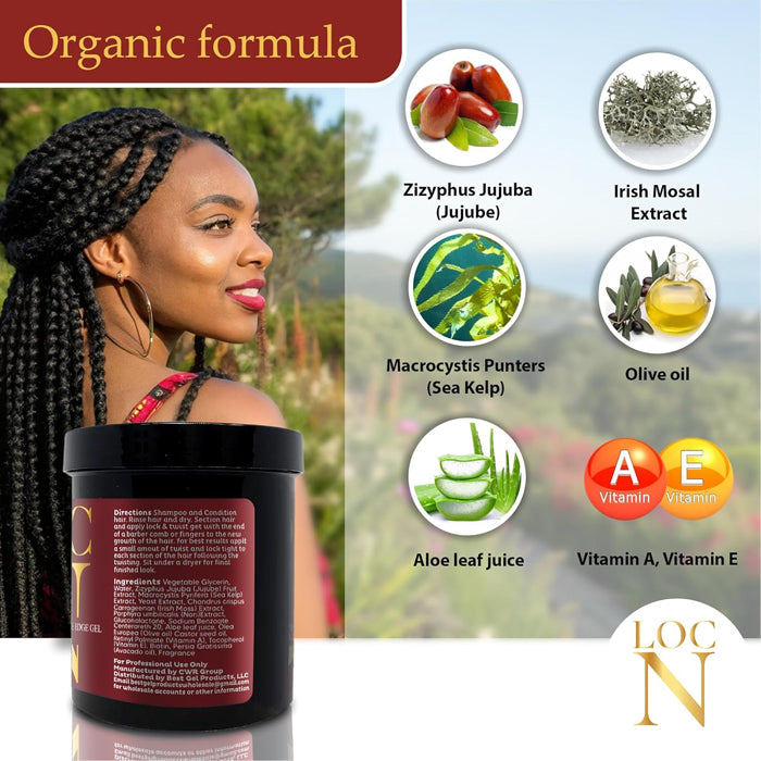 LOC N Twists Braids Wave Edge Gel 16oz - EXTRA HOLD