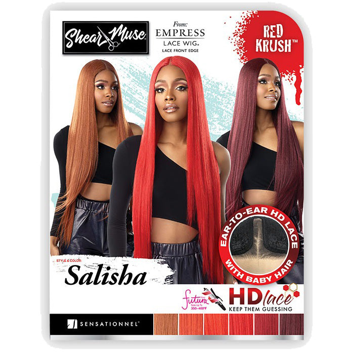 Sensationnel Empress Shear Muse HD Lace Front Wig - SALISHA - Red Krush