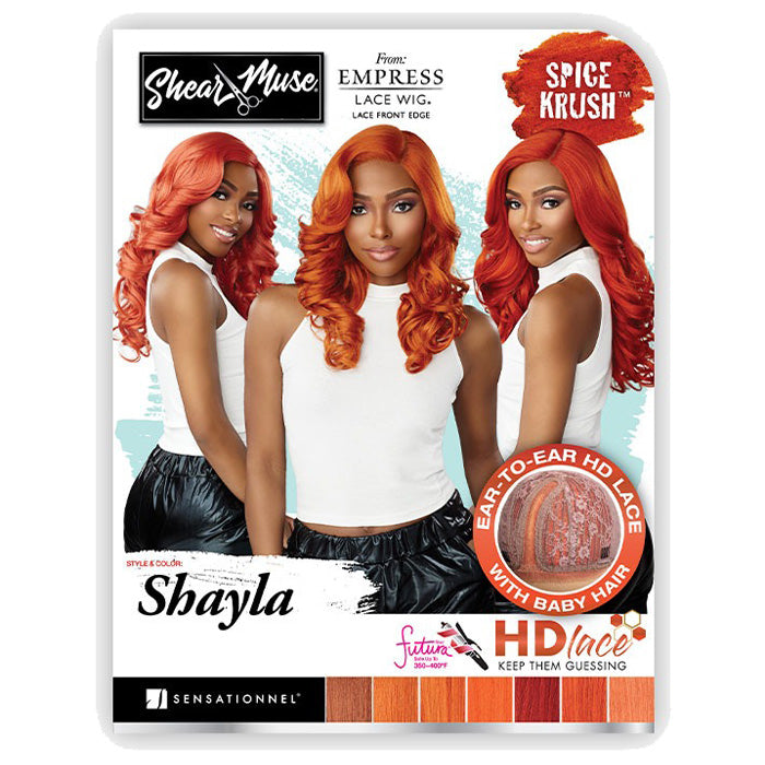 Sensationnel Shear Muse Empress HD Lace Front Wig - SHAYLA-Spice Krush