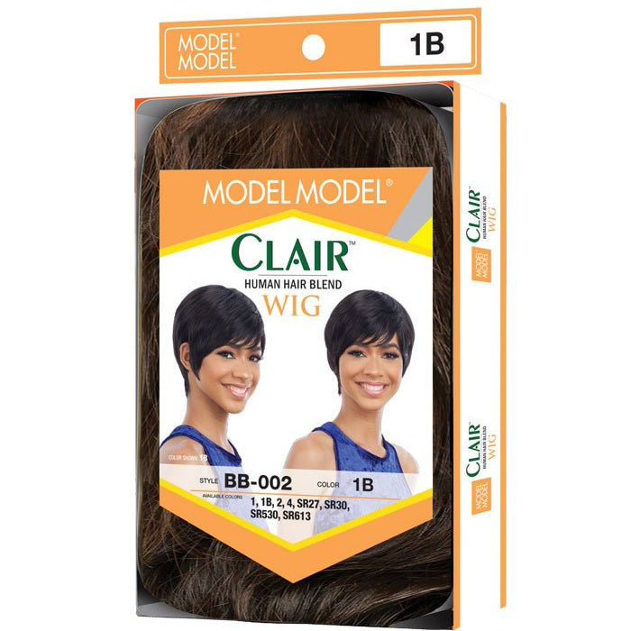 Model Model Human Hair Blend Clair Wig - BB 002