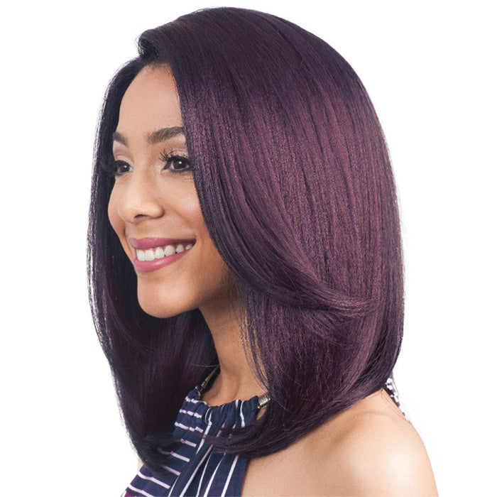 Bobbi Boss 4" x 4" Swiss Lace Front Human Hair Blend Wig MBLF100 ARIANO