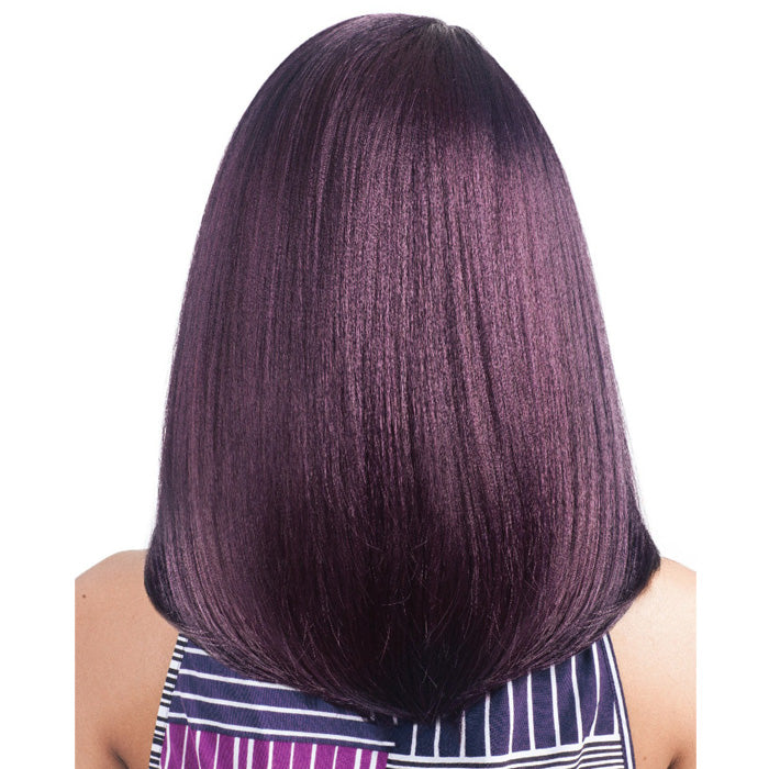 Bobbi Boss 4" x 4" Swiss Lace Front Human Hair Blend Wig MBLF100 ARIANO