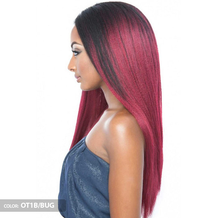 Mega Brazilian Human Hair Mix Uni Weave STRAIGHT NATURAL YAKY 24 Inch