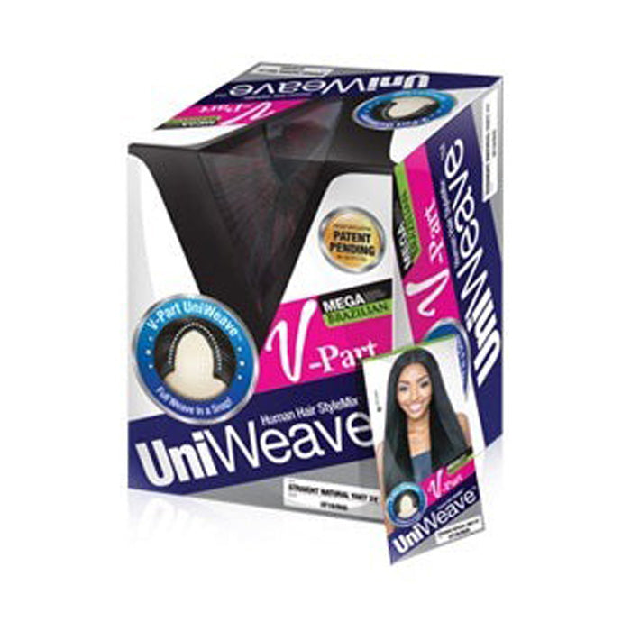 Mega Brazilian Human Hair Mix Uni Weave STRAIGHT NATURAL YAKY 24 Inch