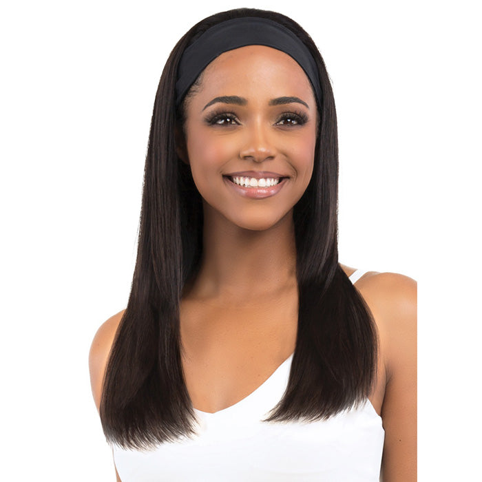 Bobbi Boss Active 100% Human Hair Headband Wig - MH1422 HB STRAIGHT