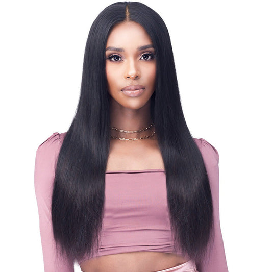 Bobbi Boss 100% Unprocessed Human Hair 13x4 Pre-Plucked HD Lace Front Wig - MHLF554 IMANI 26"