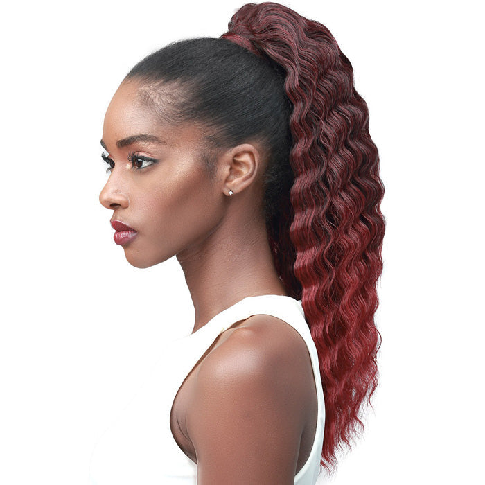 Bobbi Boss Human Hair Blend Tress Up Ponytail CRIMP CURL 14" - 26"