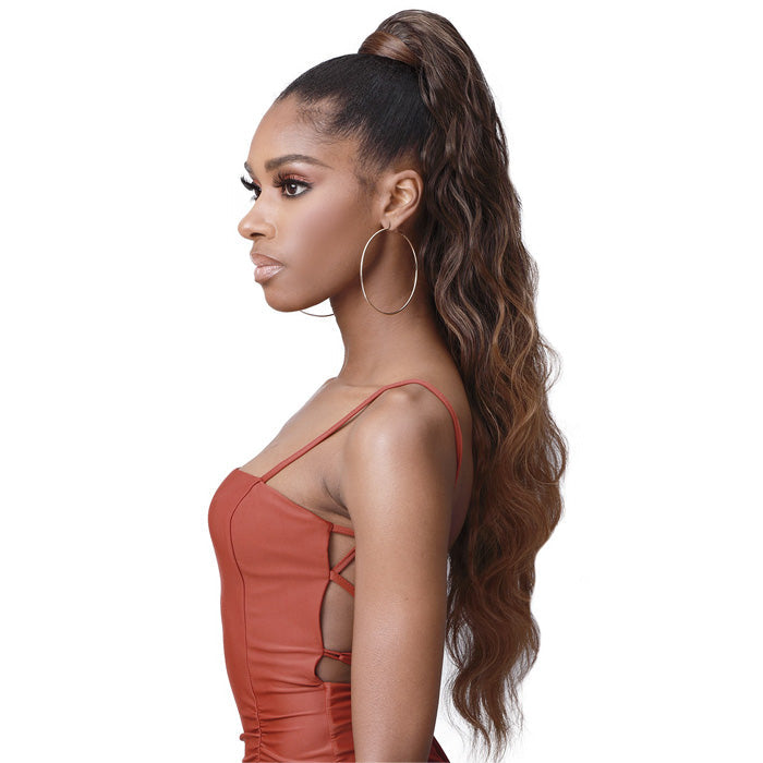 Bobbi Boss Human Hair Blend Tress Up Ponytail - BODY WAVE 28"