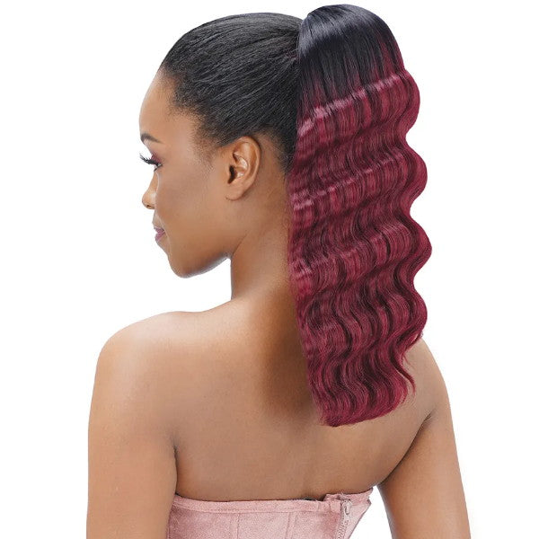 Zury Sis Natural Dream Miss Drawstring Silk Press Ponytail - MISS CRIMP 14"