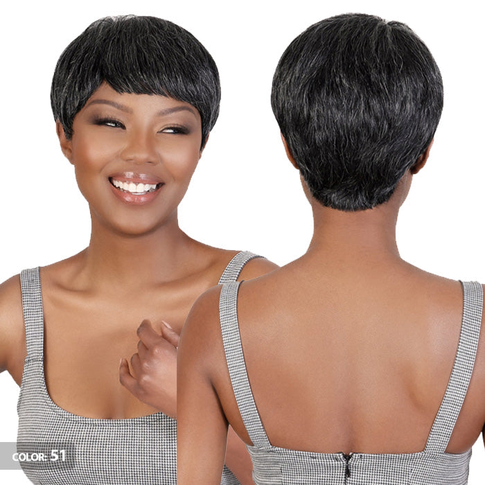 Silver Collection by Motown Tress 100% Human Hair Full Wig - SVH.JUJU