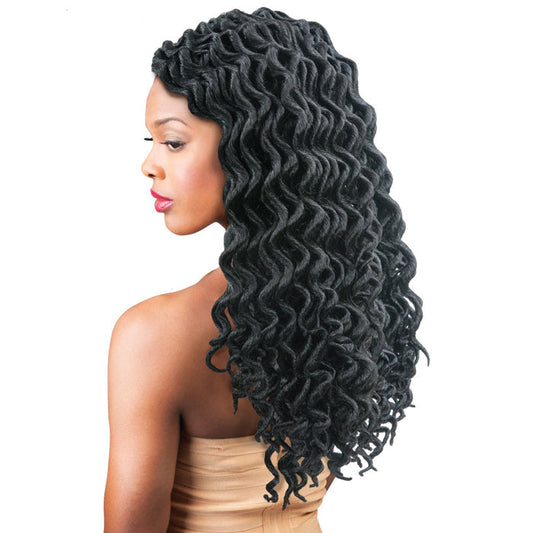 Amour Natty Pre-Looped Crochet Braids - GODDESS DREADLOCKS DEEP WAVY 16/20"