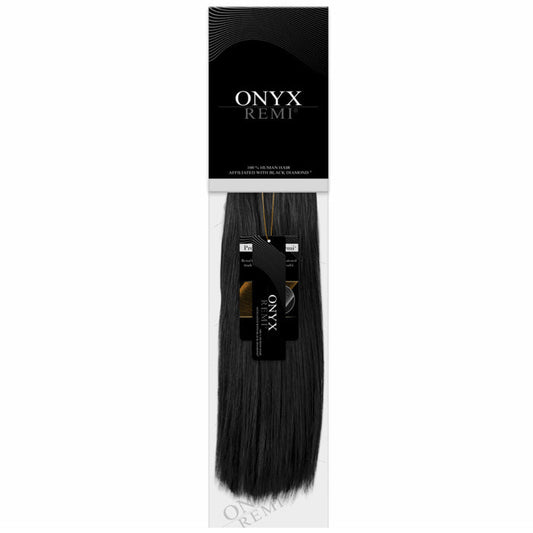 Onyx Remi 100% Human Hair Weave - STRAIGHT YAKI 8-24"(Machine-Tied)