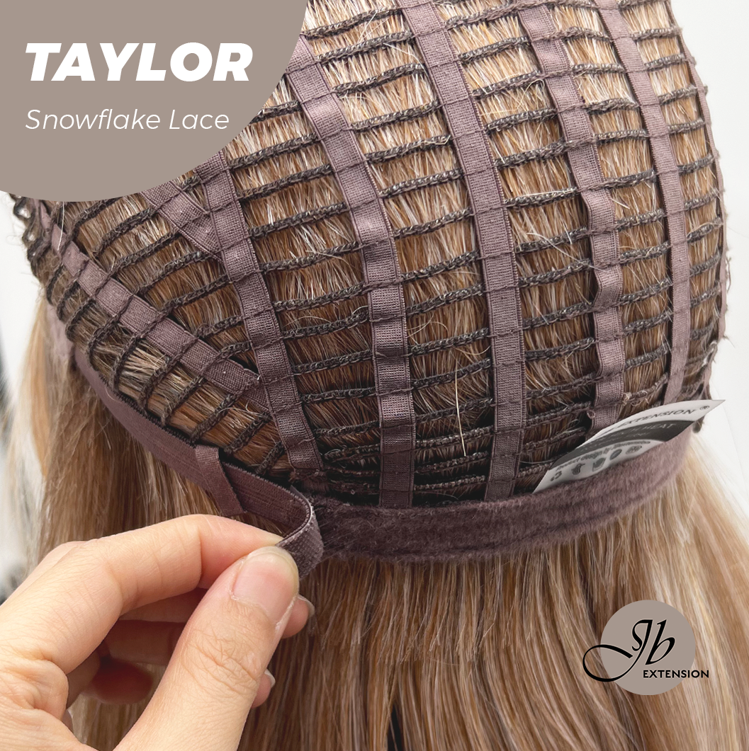 [PRE-ORDER] JBEXTENSION 18 Inches Apricot Pre-Cut Snowflake Lace Frontlace Glueless Wig TAYLOR【PERMATEASE】【BENDY EAR TABS】