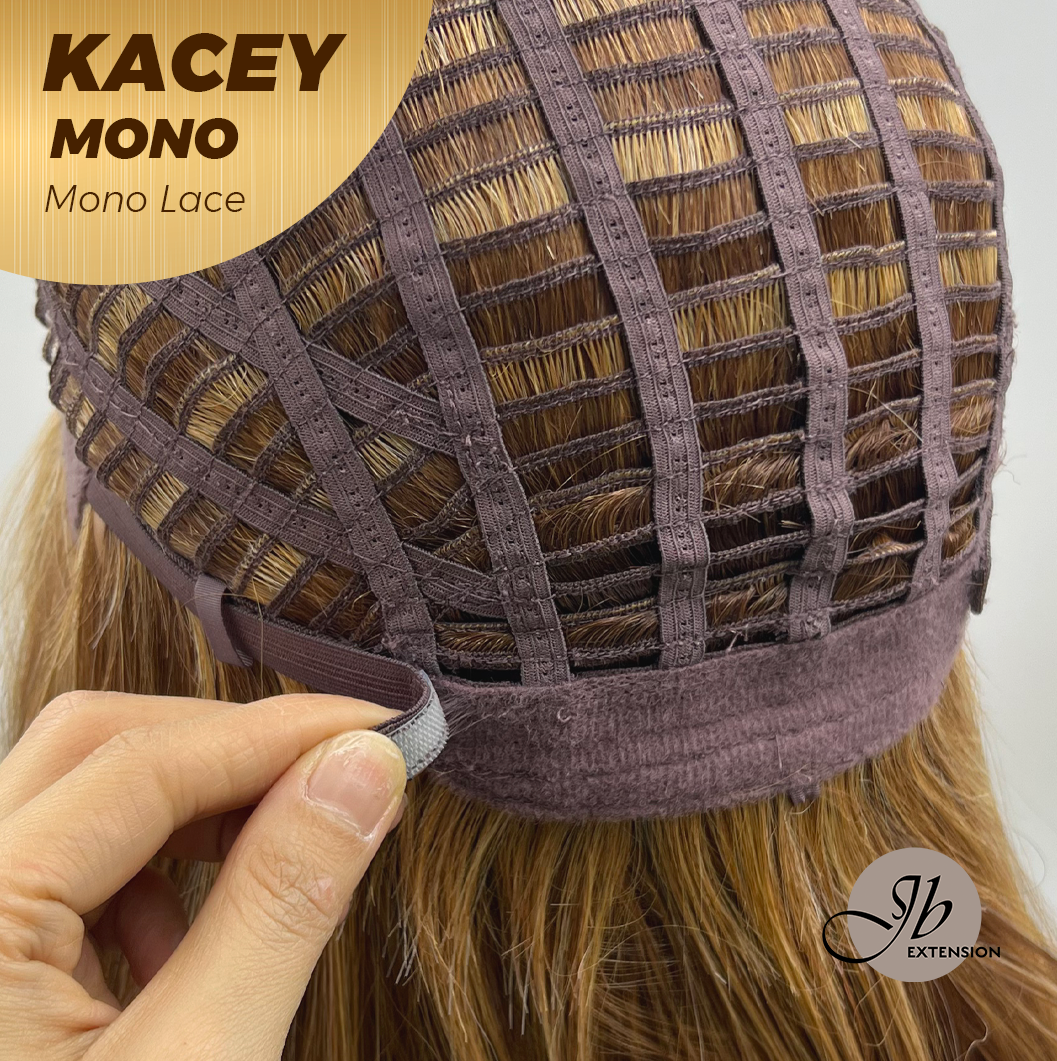 [PRE-ORDER] HOT OF SEASON - KACEY MONO Monofilament Handmade Wig 6X5 Full Monofilament Hand Tied Top Wig 27 Inches Copper Mono Lace Wig With Anti-slip Silicone Strips Glueless Wig KACEY MONO【BENDY EAR TABS】