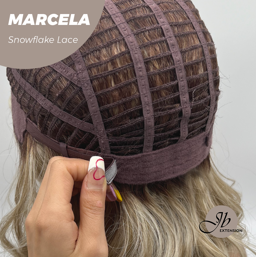 [PRE-ORDER] JBEXTENSION 15 Inches Blonde Pre-Cut Side Part Snowflake Lace Frontlace Glueless Wig MARCELA【BENDY EAR TABS】