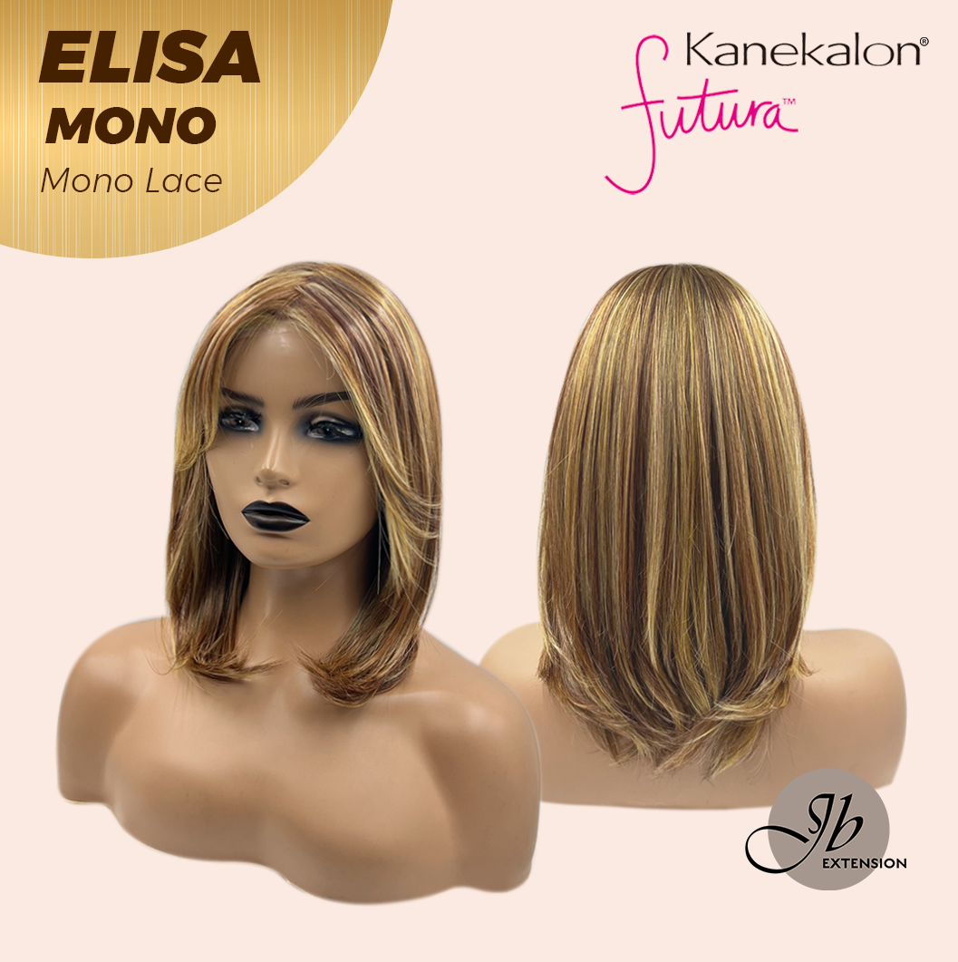 [PRE-ORDER] HOT OF SEASON - JBEXTENSION ELISA MONO Monofilament Handmade Wig 6X5 Full Monofilament Hand Tied Top Wig 16 Inches Crème Caramel Mono Lace Wig With Anti-slip Silicone Strips Glueless Wig ELISA MONO【BENDY EAR TABS】