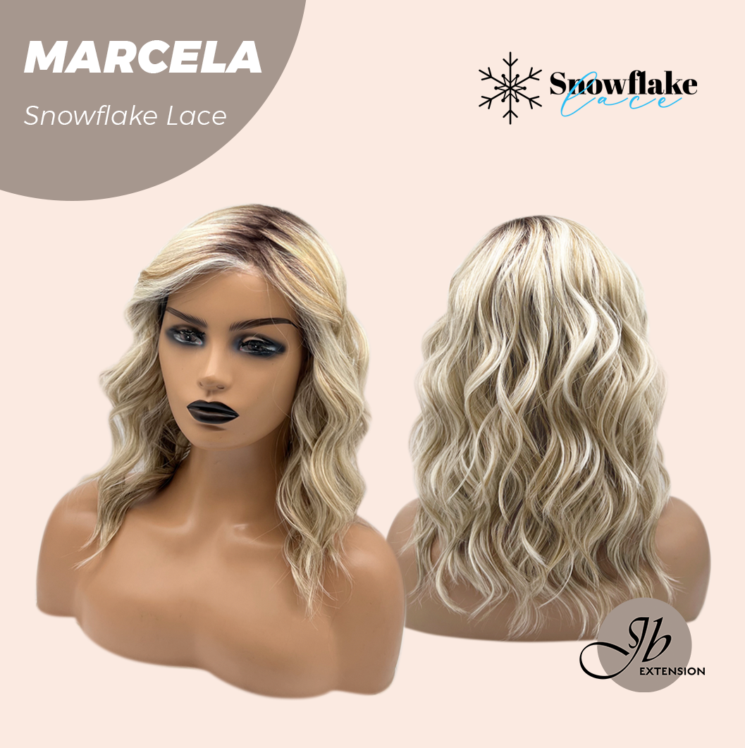[PRE-ORDER] JBEXTENSION 15 Inches Blonde Pre-Cut Side Part Snowflake Lace Frontlace Glueless Wig MARCELA【BENDY EAR TABS】