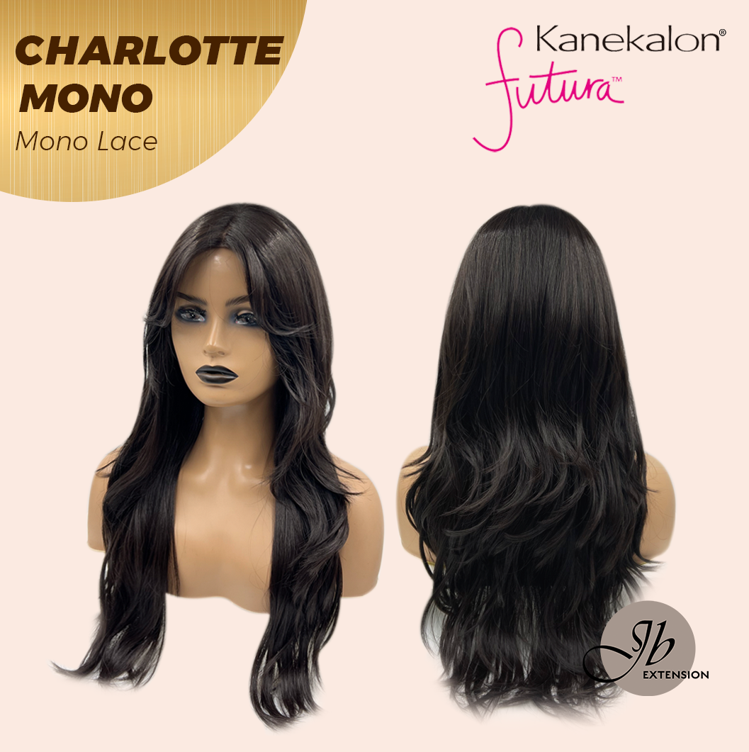 [PRE-ORDER] JBEXTENSION CHARLOTTE MONO Partial Monofilament Wig 22 Inches Natural Black Partial Mono Lace Glueless Wig CHARLOTTE MONO【BENDY EAR TABS】