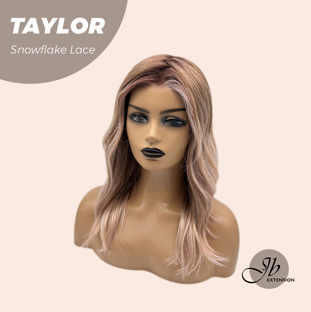 [PRE-ORDER] JBEXTENSION 18 Inches Apricot Pre-Cut Snowflake Lace Frontlace Glueless Wig TAYLOR【PERMATEASE】【BENDY EAR TABS】