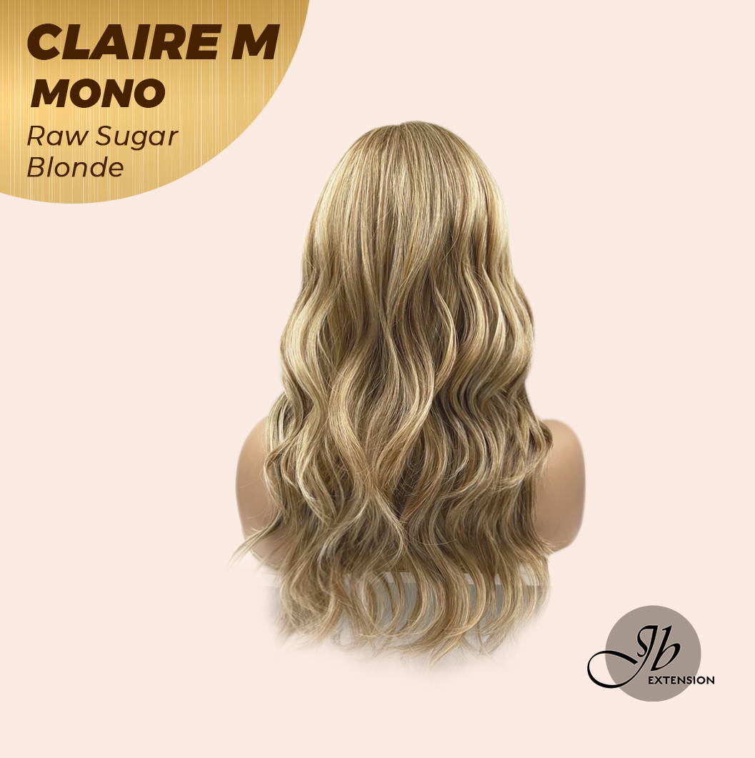 [PRE-ORDER] HOT OF SEASON - CLAIRE MONO RAW SUGAR BLONDE Partial Monofilament Wig 22 Inches Raw Sugar Blonde Partial Mono Lace Glueless Wig CLAIRE MONO RAW SUGAR BLONDE【BENDY EAR TABS】