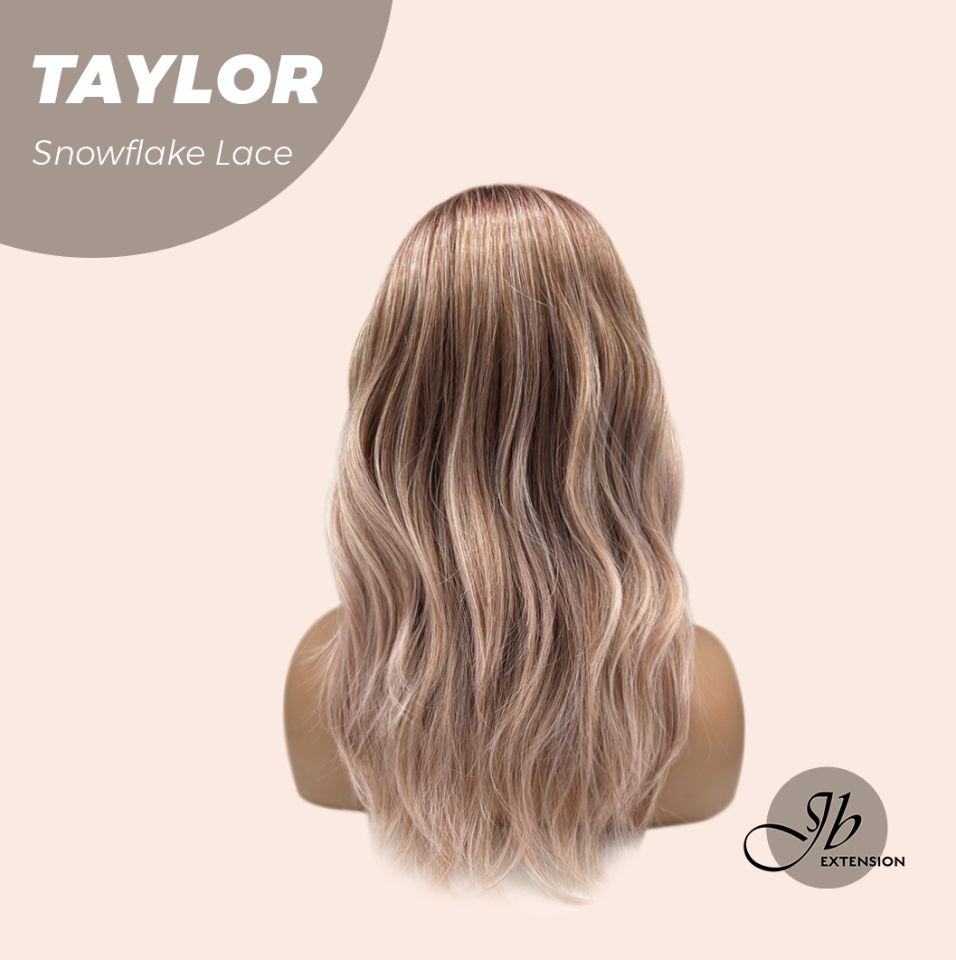 [PRE-ORDER] JBEXTENSION 18 Inches Apricot Pre-Cut Snowflake Lace Frontlace Glueless Wig TAYLOR【PERMATEASE】【BENDY EAR TABS】