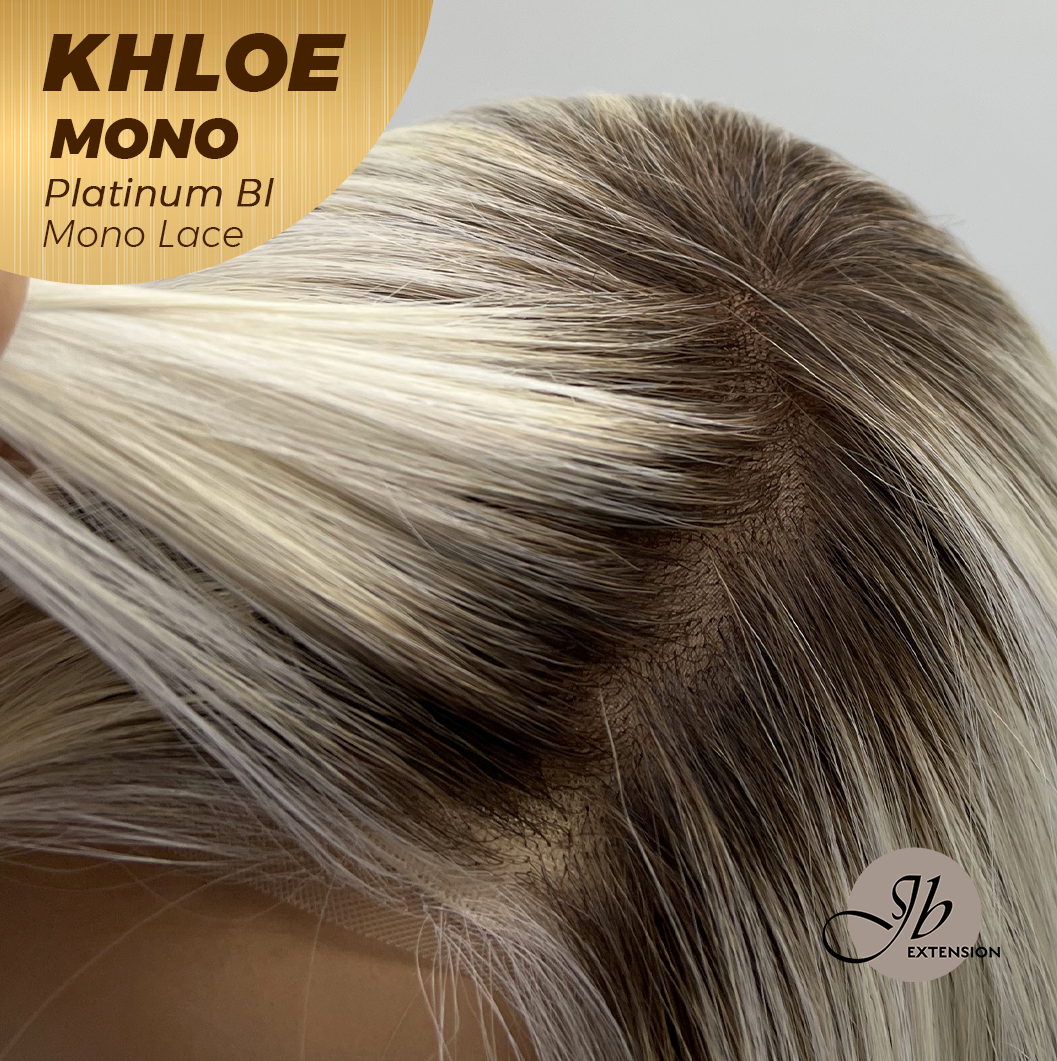 [PRE-ORDER] JBEXTENSION KHLOE MONO 6X5 Full Monofilament Hand Tied Top Wig 12 Inches Bob Cut Platinum Blonde Mono Lace Handmade Futura Fiber Wig With Anti-slip Silicone Strips Glueless Wig KHLOE MONO PLATINUM BLONDE【BENDY EAR TABS】