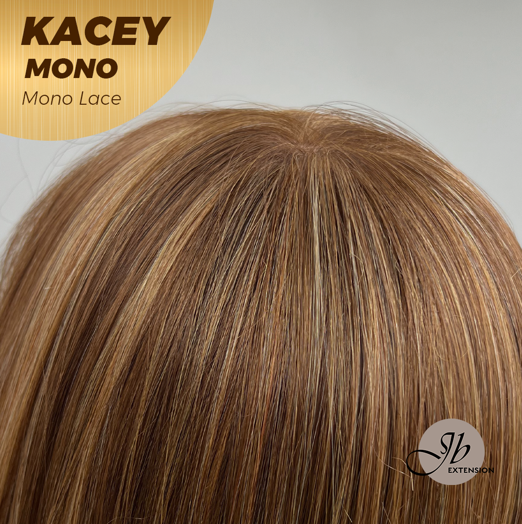 [PRE-ORDER] HOT OF SEASON - KACEY MONO Monofilament Handmade Wig 6X5 Full Monofilament Hand Tied Top Wig 27 Inches Copper Mono Lace Wig With Anti-slip Silicone Strips Glueless Wig KACEY MONO【BENDY EAR TABS】