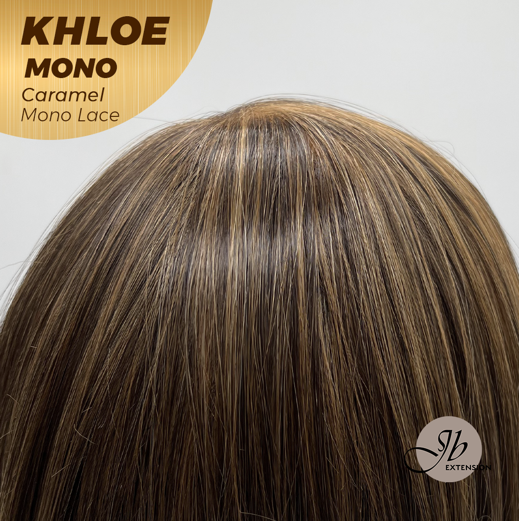 [PRE-ORDER] JBEXTENSION KHLOE MONO CARAMEL Monofilament Handmade Wig 6X5 Full Monofilament Hand Tied Top Wig 12 Inches Bob Cut Caramel Mono Lace Handmade Futura Fiber Wig With Anti-slip Silicone Strips Glueless Wig KHLOE MONO CARAMEL【BENDY EAR TABS】