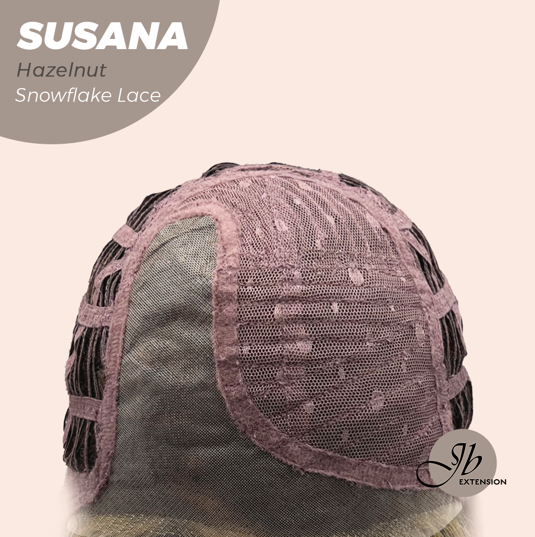 [PRE-ORDER] JBEXTENSION 9 Inches Hazelnut Pre-Cut Side Part Snowflake Lace Frontlace Glueless Wig SUSANA HAZELNUT【BENDY EAR TABS】