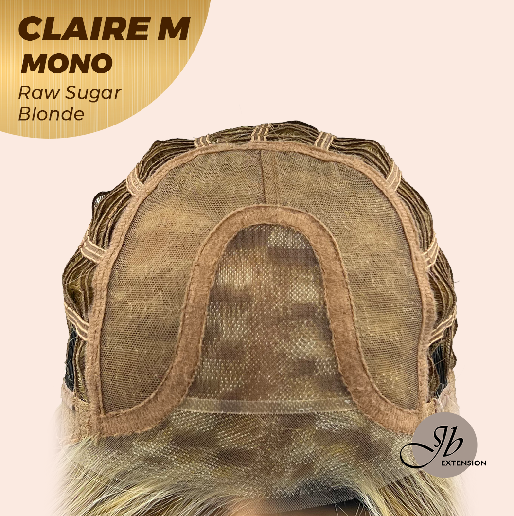 [PRE-ORDER] HOT OF SEASON - CLAIRE MONO RAW SUGAR BLONDE Partial Monofilament Wig 22 Inches Raw Sugar Blonde Partial Mono Lace Glueless Wig CLAIRE MONO RAW SUGAR BLONDE【BENDY EAR TABS】