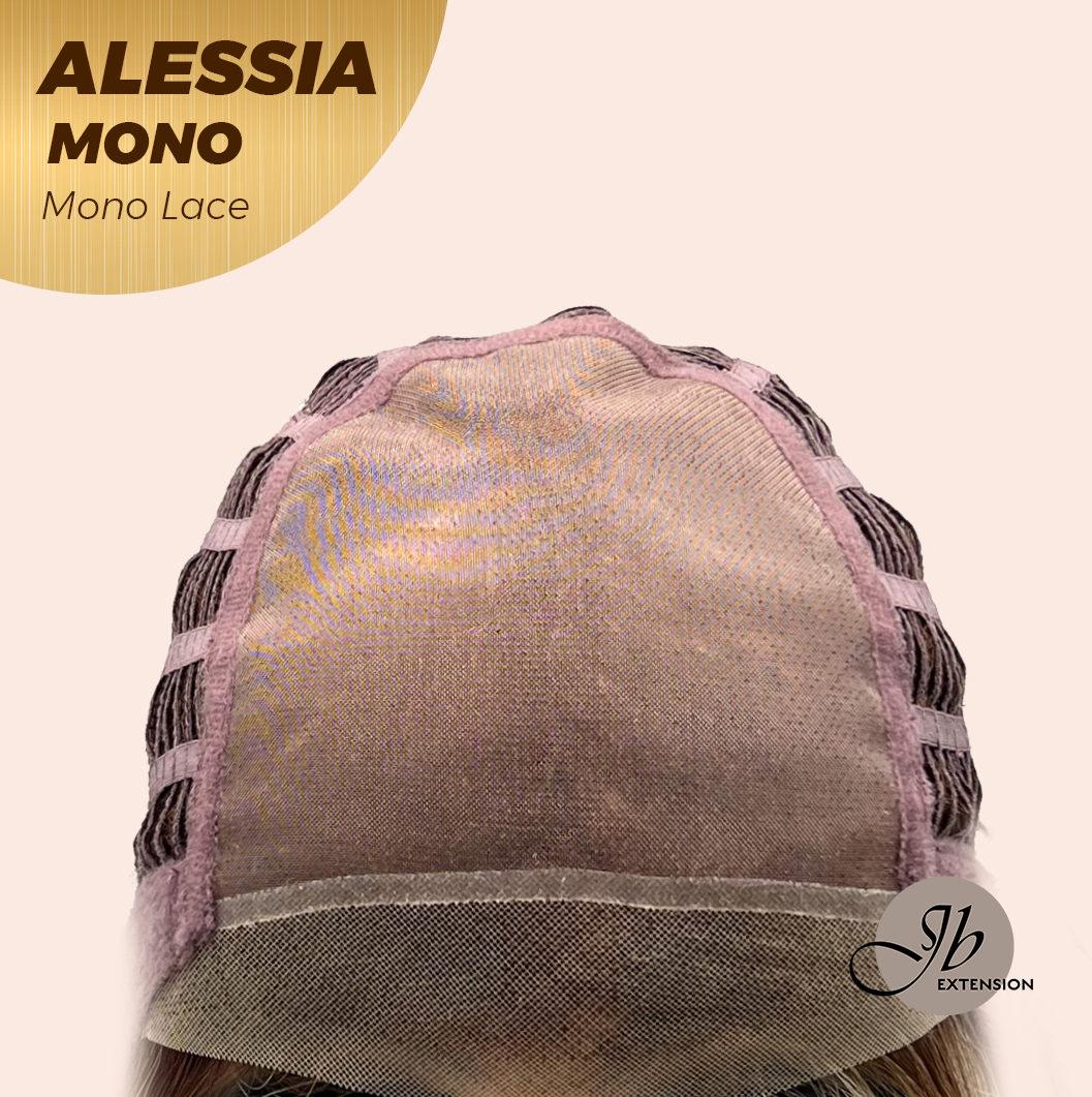 [PRE-ORDER] JBEXTENSION ALESSIA MONO Monofilament Handmade Wig 6X5 Full Monofilament Hand Tied Top Wig 10 Inches Bob Cut Mix Blonde Mono Lace Wig Glueless Wig ALESSIA MONO【BENDY EAR TABS】