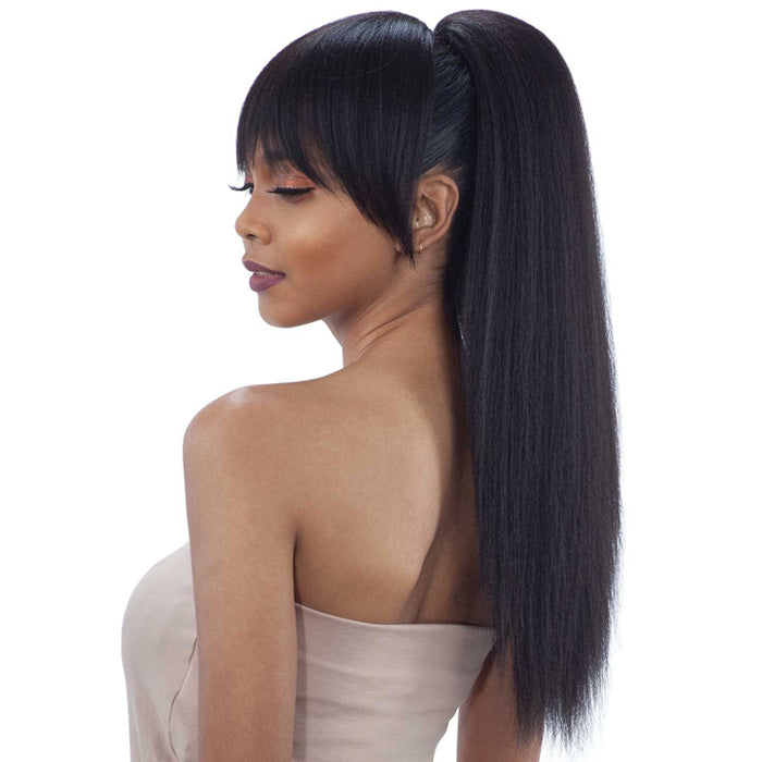 Model Model Ponytail And Blunt Bang YAKY STRAIGHT 2PCS