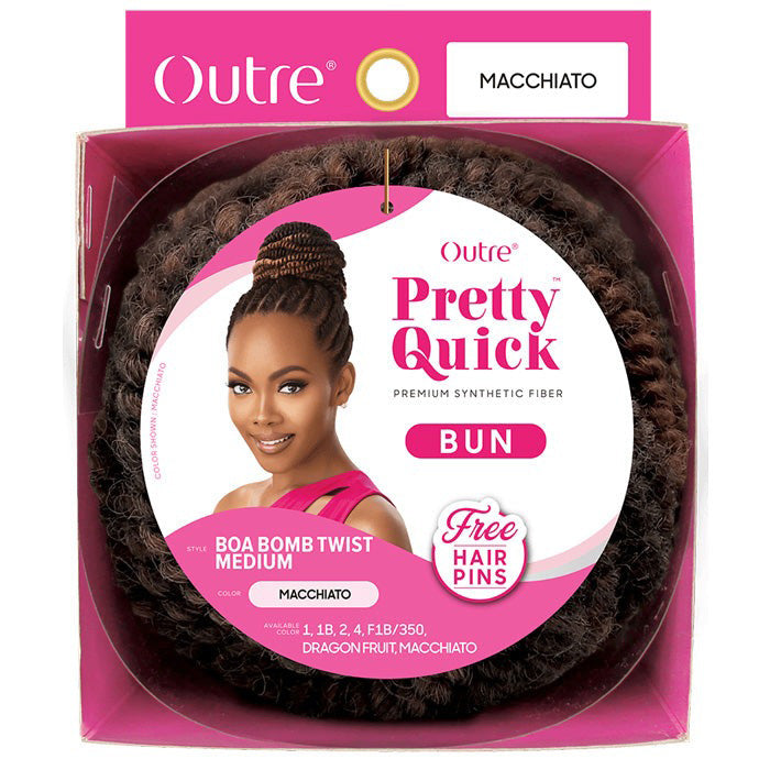 Outre Synthetic Pretty Quick Bun BOA BOMB TWIST MEDIUM
