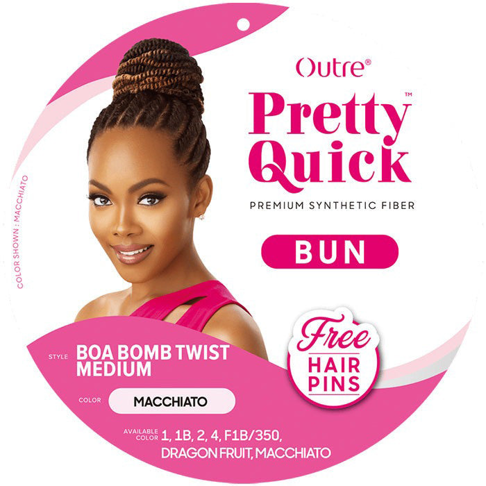 Outre Synthetic Pretty Quick Bun BOA BOMB TWIST MEDIUM